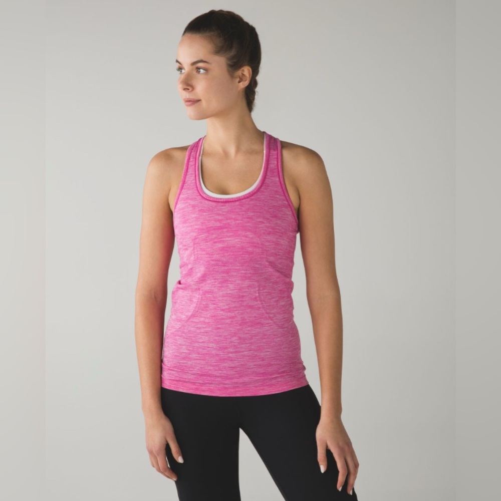 Lululemon Swiftly Tech Racerback Heathered Pink Paradise